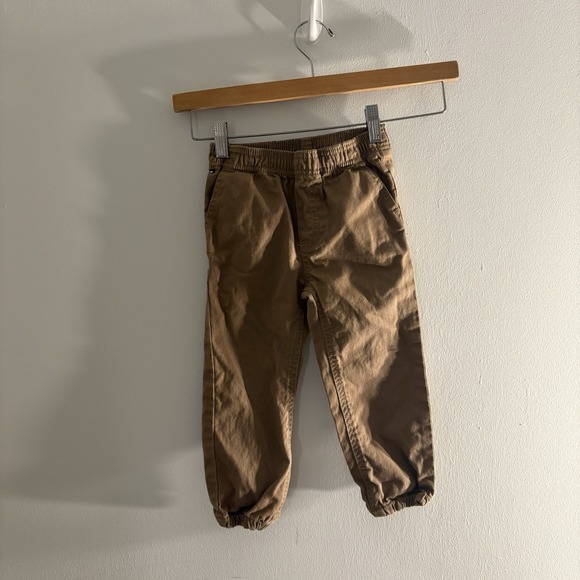 Tommy Hilfiger Kids Pants 3T Camel Tan Pull On Elastic Waistband 100% Cotton - Picture 3 of 13